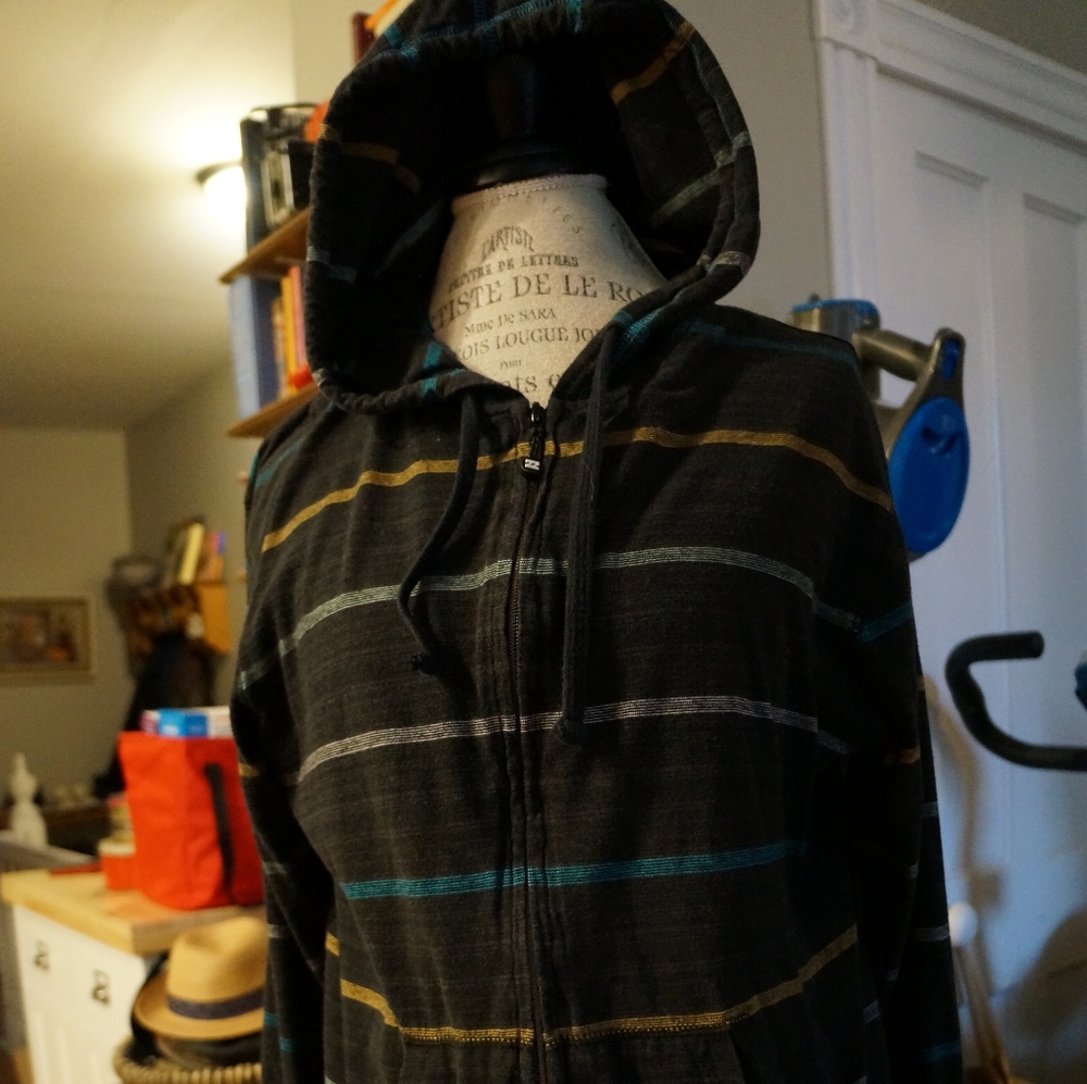 Cotton billabong zip up hoodie medium
